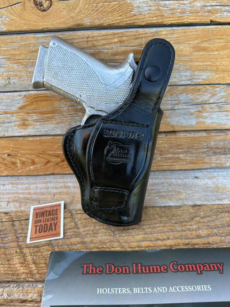 Vintage Don Hume Black OWB Basket Leather Holster For Smith Wesson 4513 4553 TSW