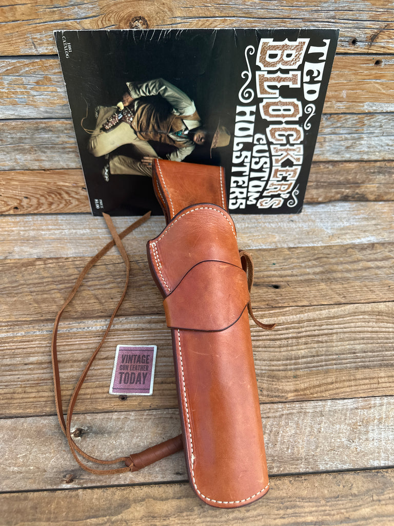 Ted Blocker Brown Leather Western Holster for Colt Single Action Revolver 7.5