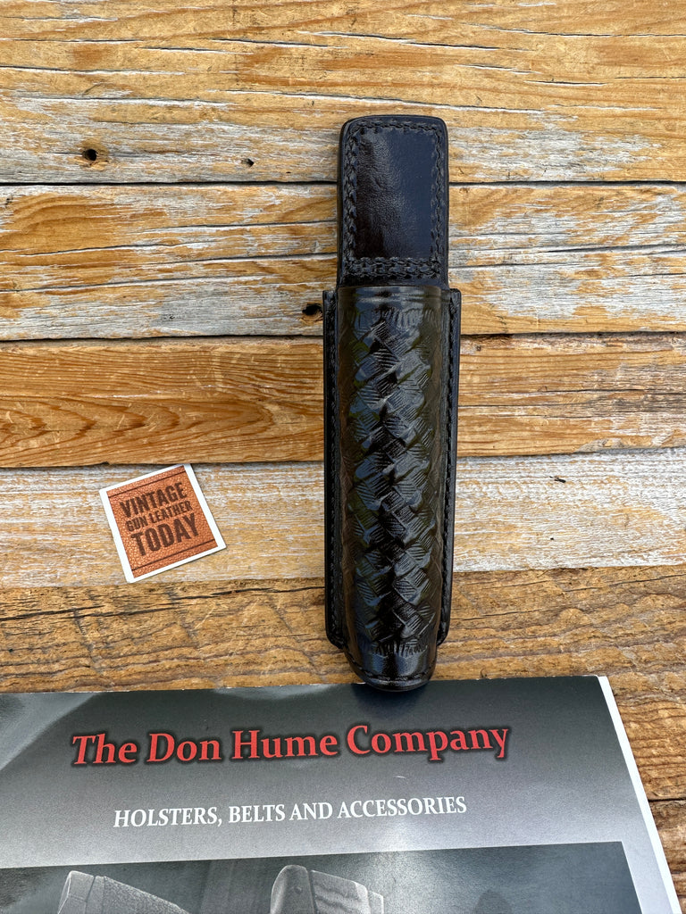 Don Hume BROWN Basket Leather Police Duty Expandable Baton Holder For ASP Baton.
