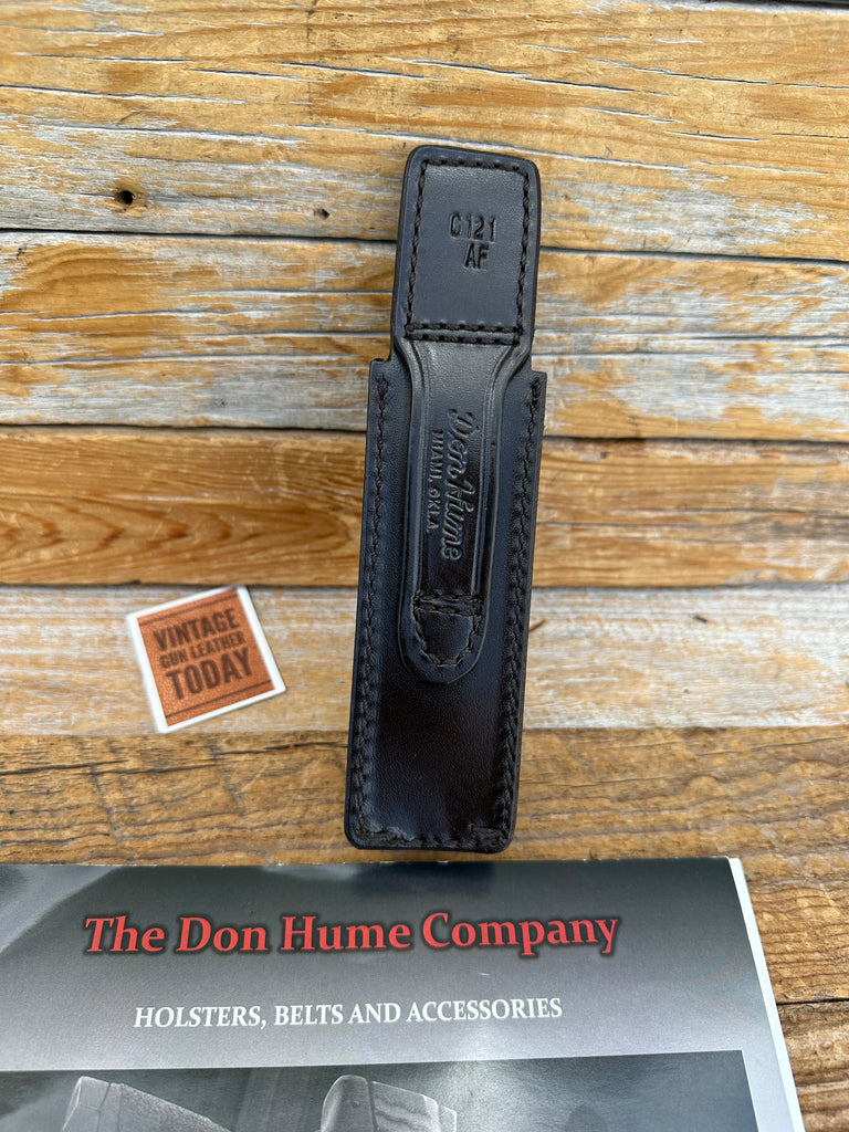 Don Hume BROWN Basket Leather Police Duty Expandable Baton Holder For ASP Baton.