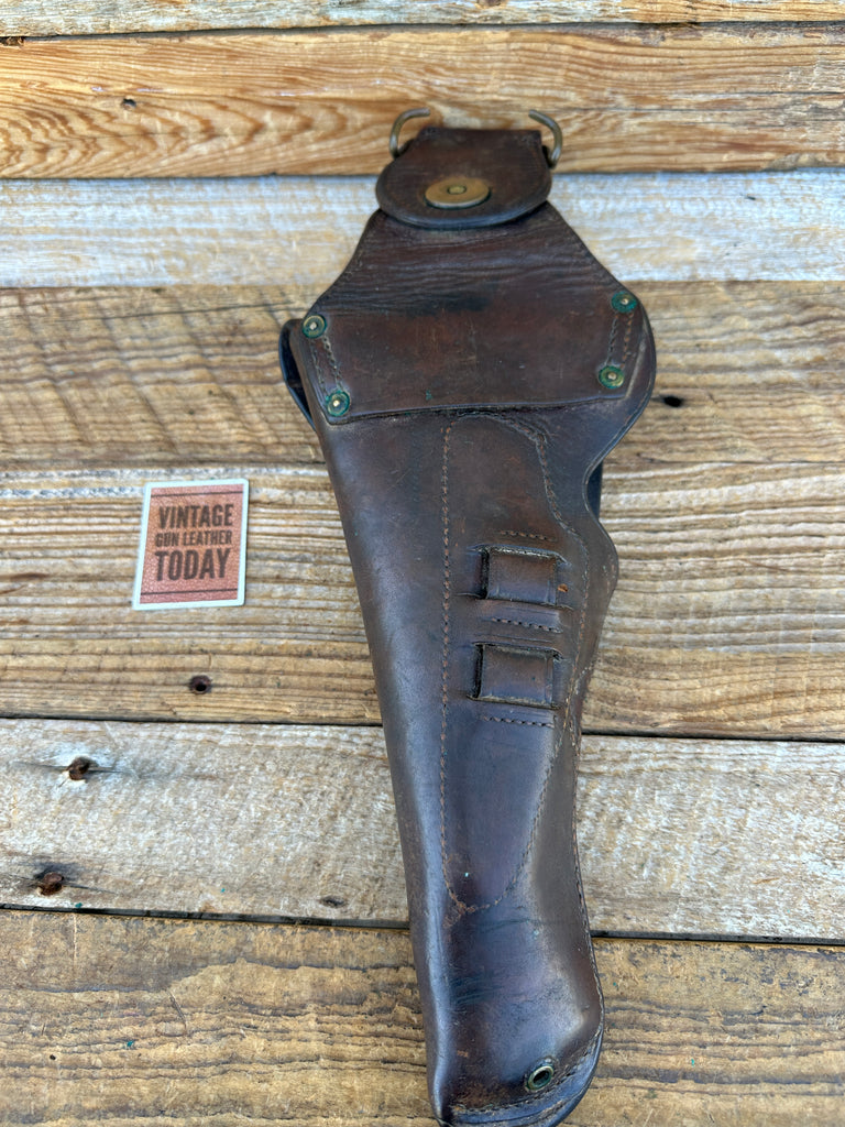 Vintage Original WW1 Cavalry Mounted M1916 45 1911 US  Leather Military Holster