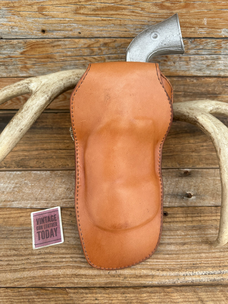 Western Brown Floral Leather Holster For Colt Single Action Army SAA 5.5" Right
