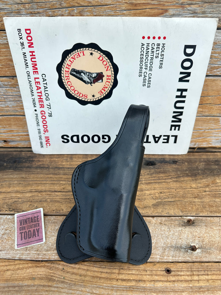 Vintage Don Hume H720 37-SR9 Paddle Holster Black Leather for Ruger SR9 Right