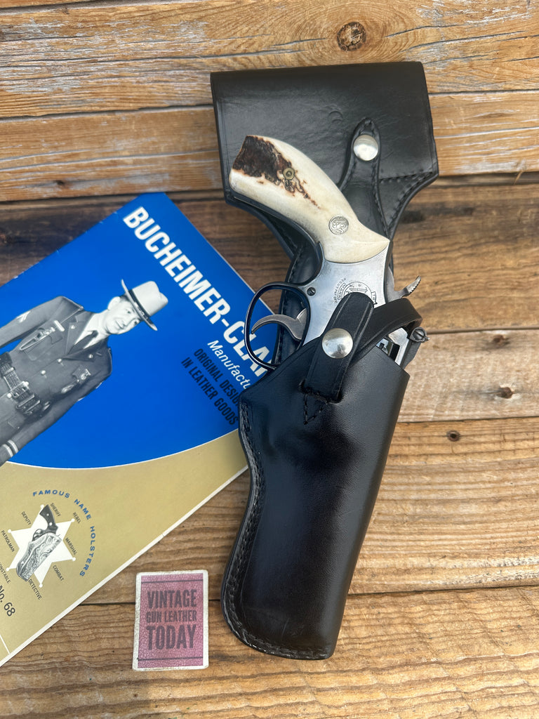 Vintage Bucheimer Patrolman Swivel Holster For S&W 4" K Frame 19 12 15 Revolver