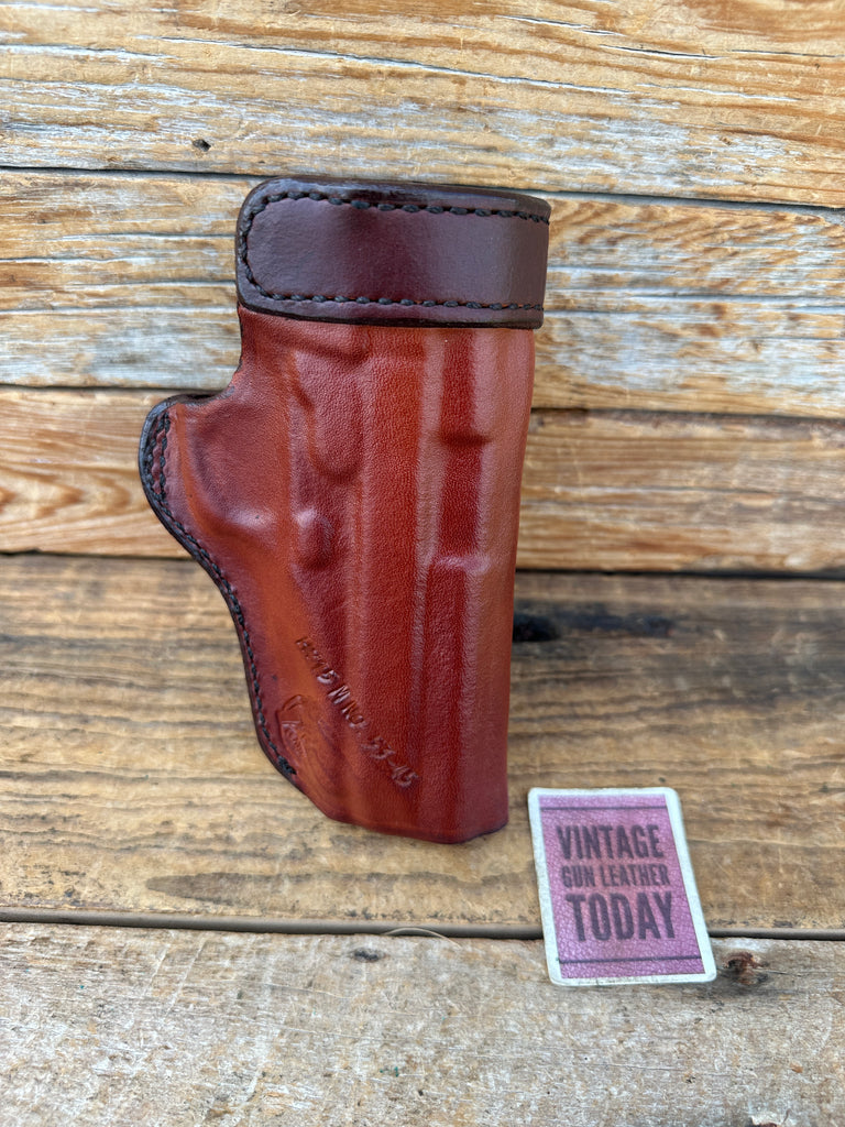 Don Hume H715 53-45 Brown Leather Open Top IWB Holster For Taurus PT945