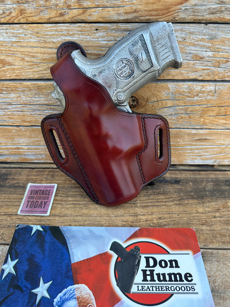 Vintage Don Hume H721 26F Brown Leather OWB Holster for Beretta 8045 LEFT