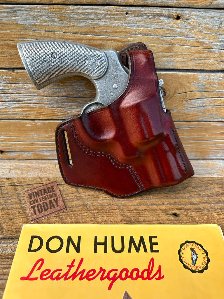 Vintage Don Hume Brown Leather Cross Holster Python Trooper 586 686 581 561 GP 2