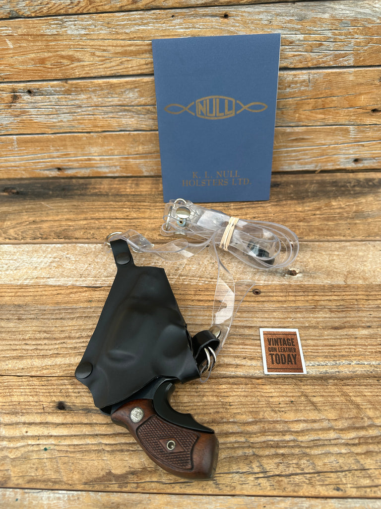 K.L NULL SKR Black BK Polymer Shoulder Holster for S&W J Frame Revolver 36 60 2"