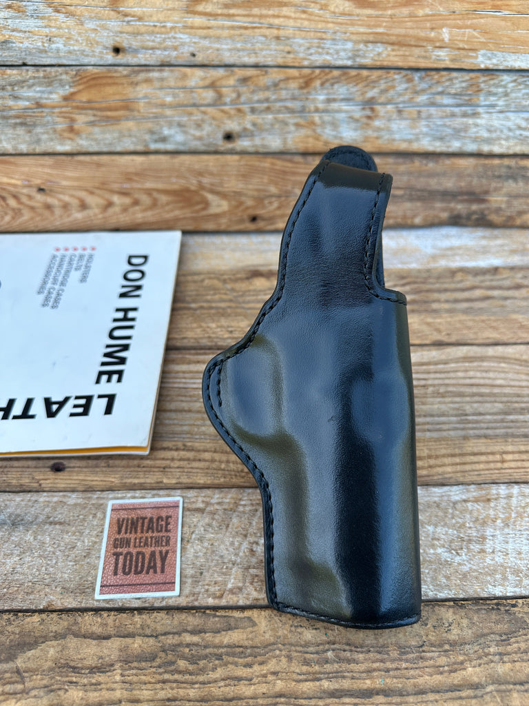Vintage Don Hume H727 Black Leather OWB Holster For S&W 1086 4586