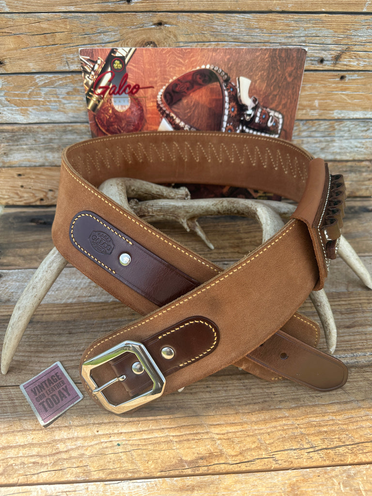GALCO 1880'S .38 / .357 Cartridge Gun Belt Sz 40 w/ Additional Ammo Belt Slide