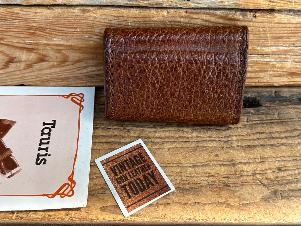 Custom Tauris Brown Shark Leather 6 .38 / .357 Cartridge Ammo Dump Pouch