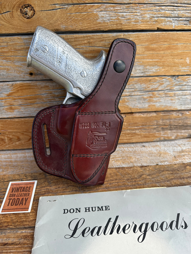 Vintage Don Hume H722 30-1 Brown Leather Holster For Sig Sauer P229