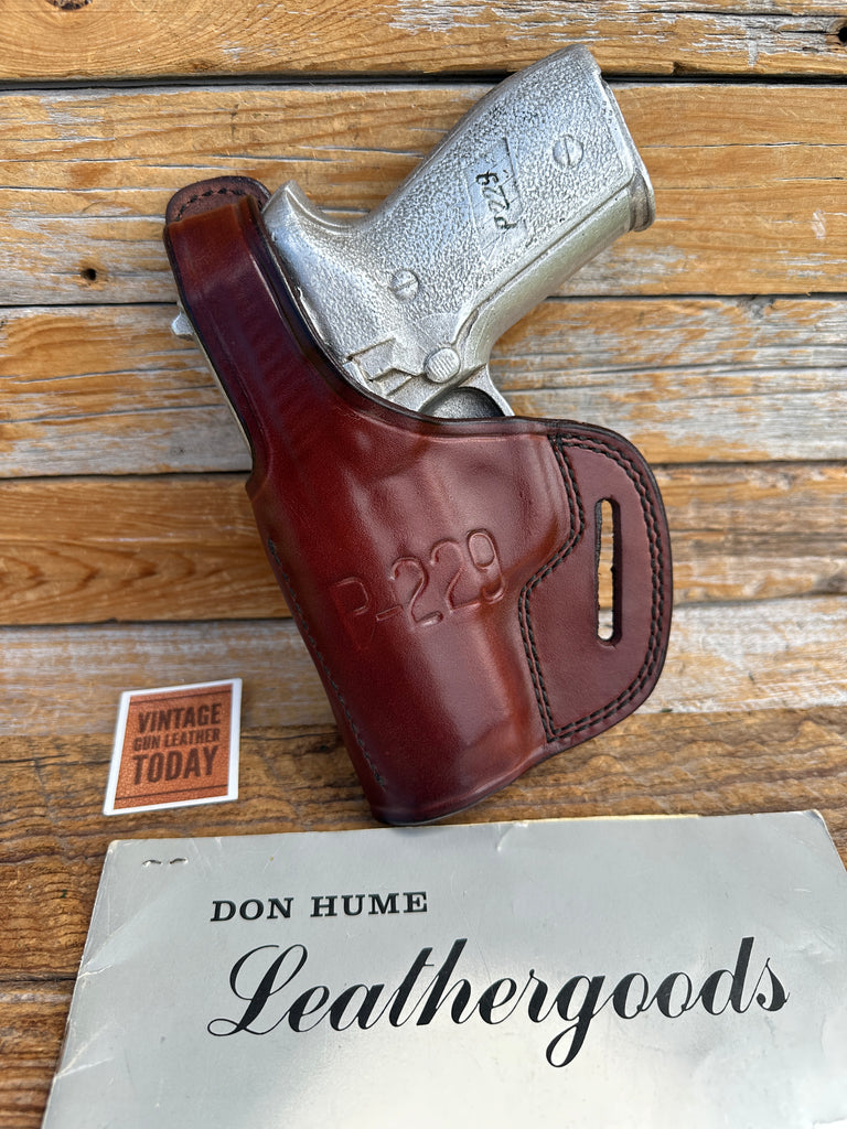 Vintage Don Hume H722 30-1 Brown Leather Holster For Sig Sauer P229