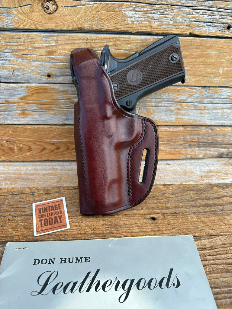 Vintage Don Hume H722 Brown Leather Holster For Colt 45 1911 Commander 4.25