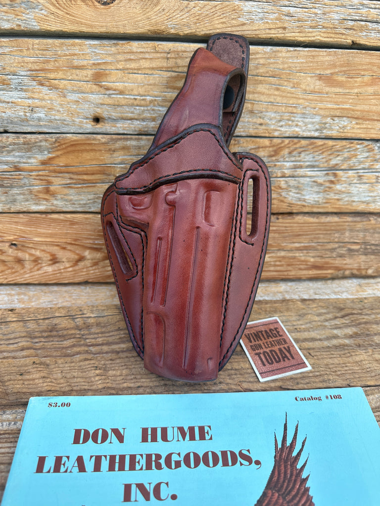 Vintage Don Hume 711 Agent Black Brown Leather OWB Holster for Sig GSR 1911