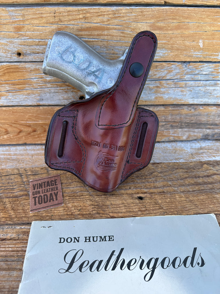 Vintage Don Hume Brown Leather H721 No. 31 BDA Agent 9 Holster for Browning BDA