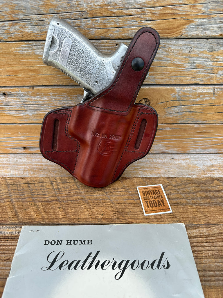 Vintage Don Hume Brown Leather H721 Double 9 Holster for H&K USP 9mm / .40