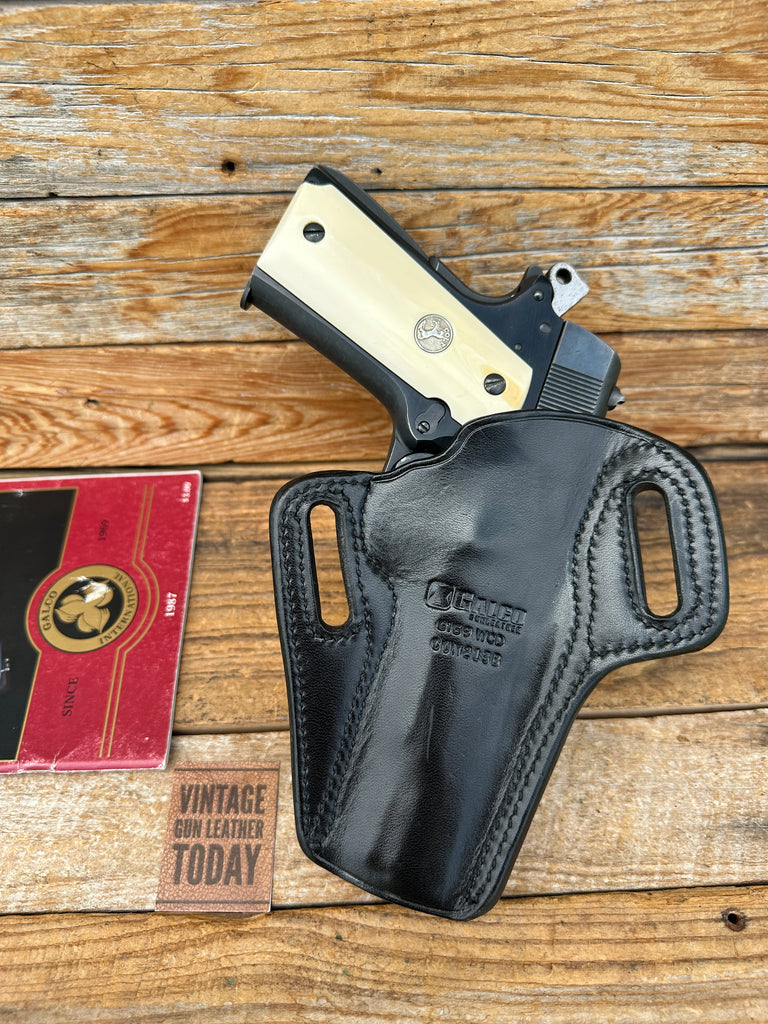 Galco Concealment OWB Holster Black Leather For 5" Colt Kimber 45 1911 Leather