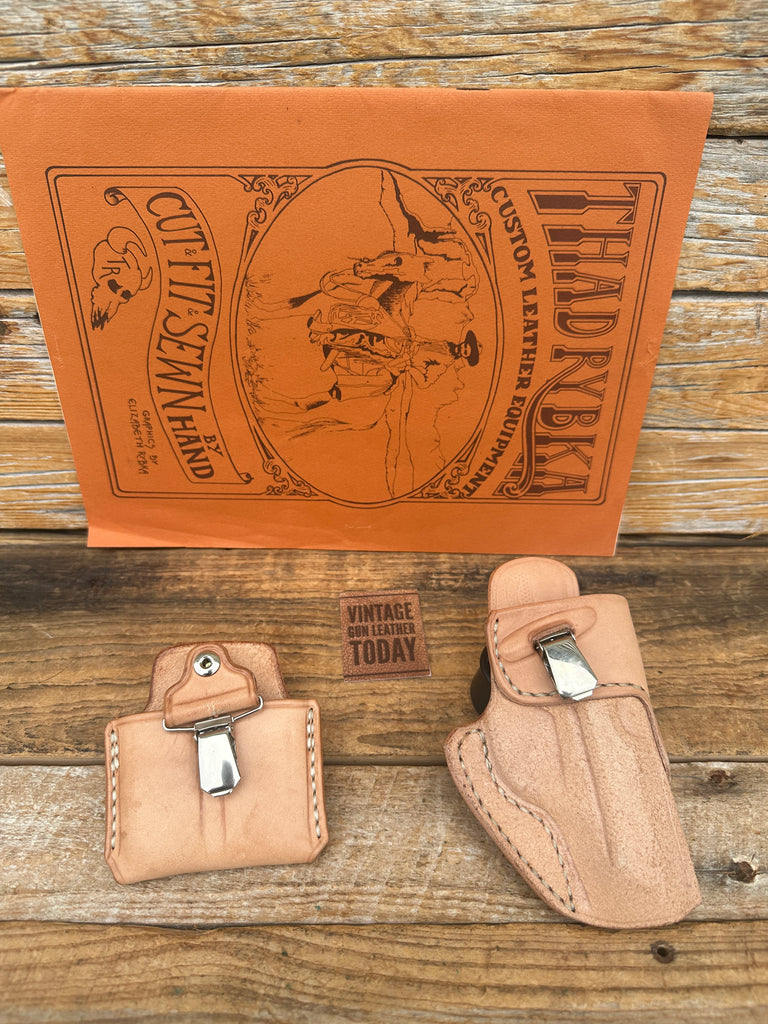 Vintage Thad Rybka 1989 IWB Holster and Double Magazine Carrier For Walther PPKs