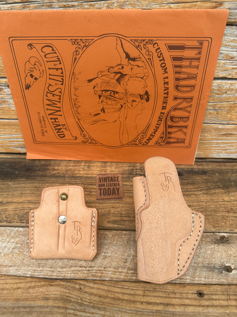Vintage Thad Rybka 1989 IWB Holster and Double Magazine Carrier For Walther PPKs