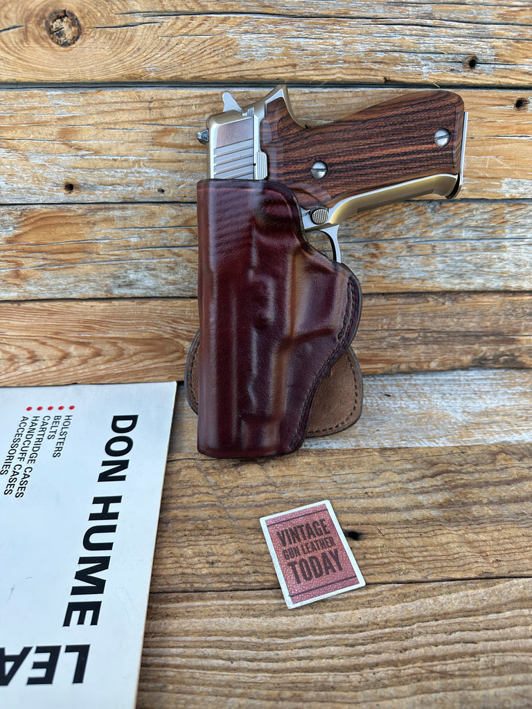 Vintage Don Hume Plain Brown Leather OT Paddle Holster for Sig P220 P226