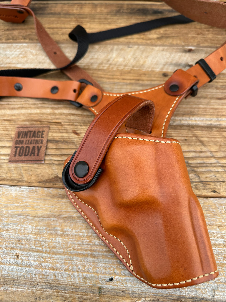 GALCO Brown Leather Shoulder Holster for Ruger 2.5" Great Alaskan Revolver Right