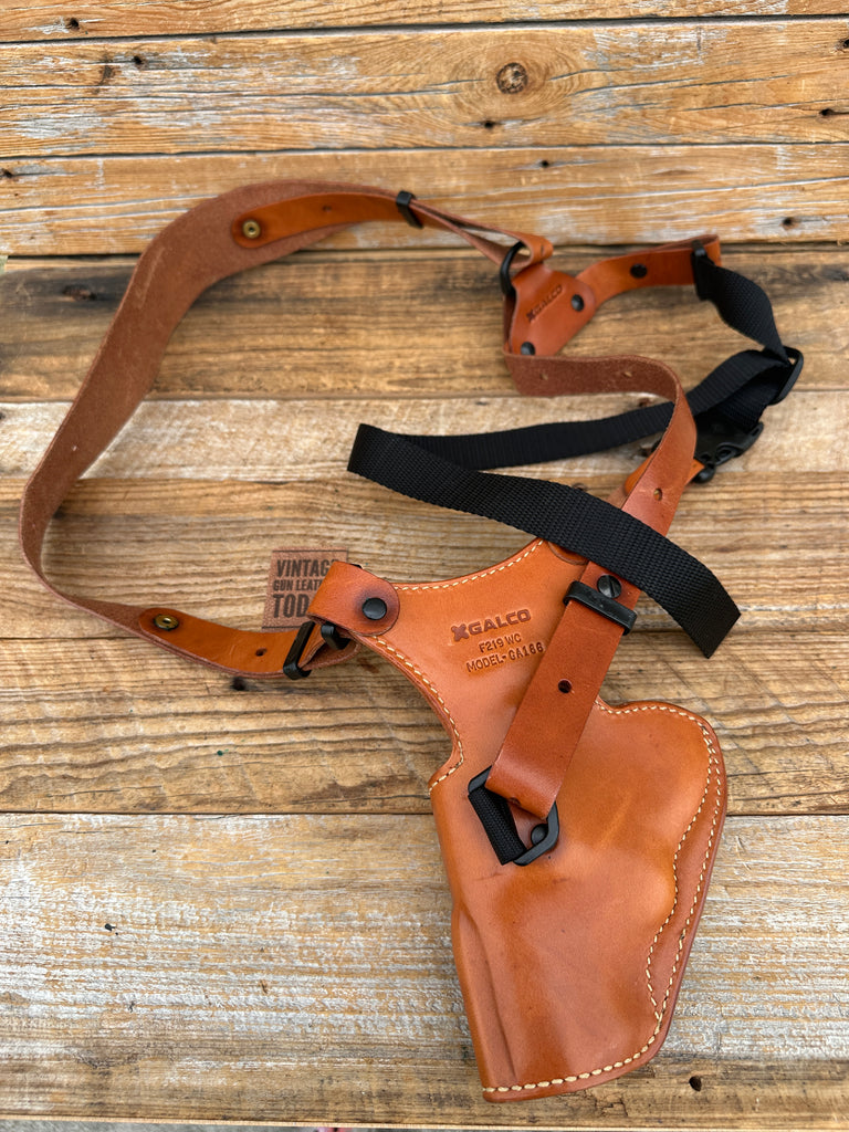 GALCO Brown Leather Shoulder Holster for Ruger 2.5" Great Alaskan Revolver Right