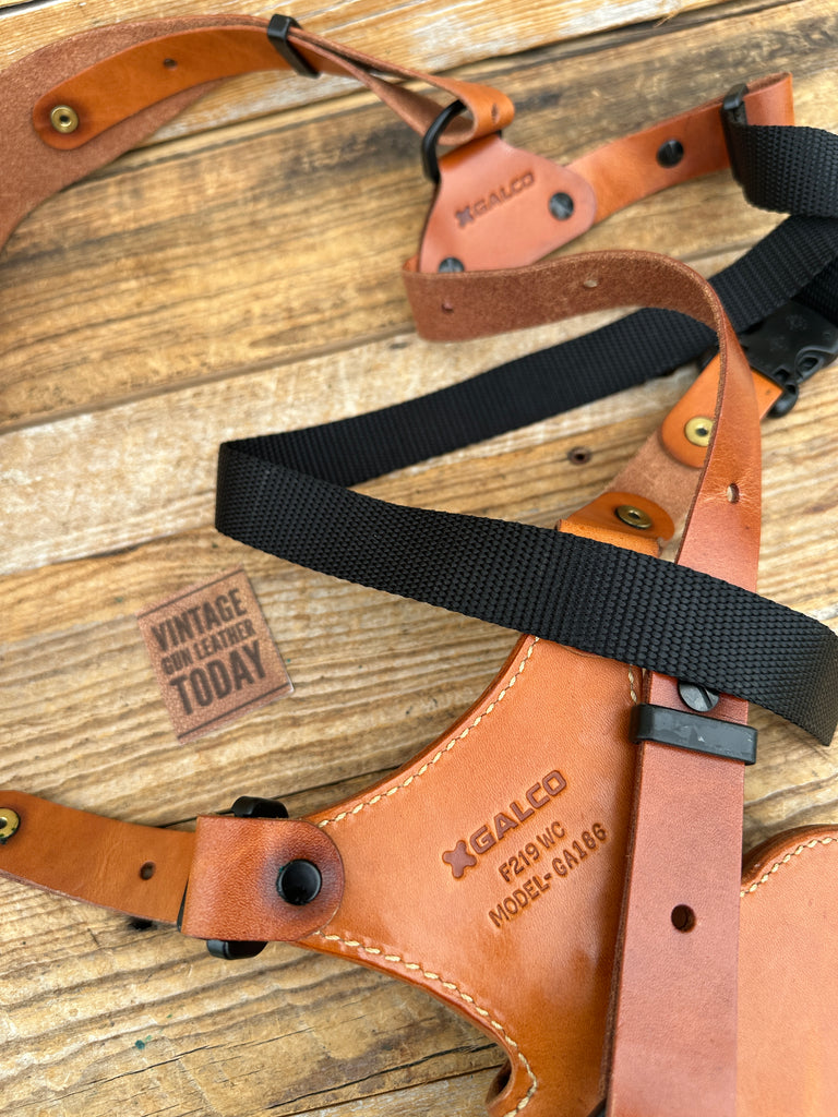 GALCO Brown Leather Shoulder Holster for Ruger 2.5" Great Alaskan Revolver Right
