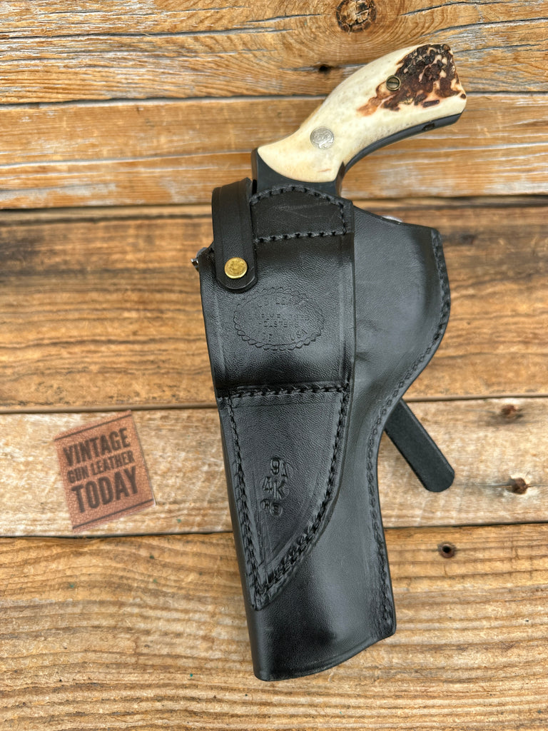 Rob Leahy Simply Rugged Black Leather OWB Holster for S&W K 4" 19 15 12 10