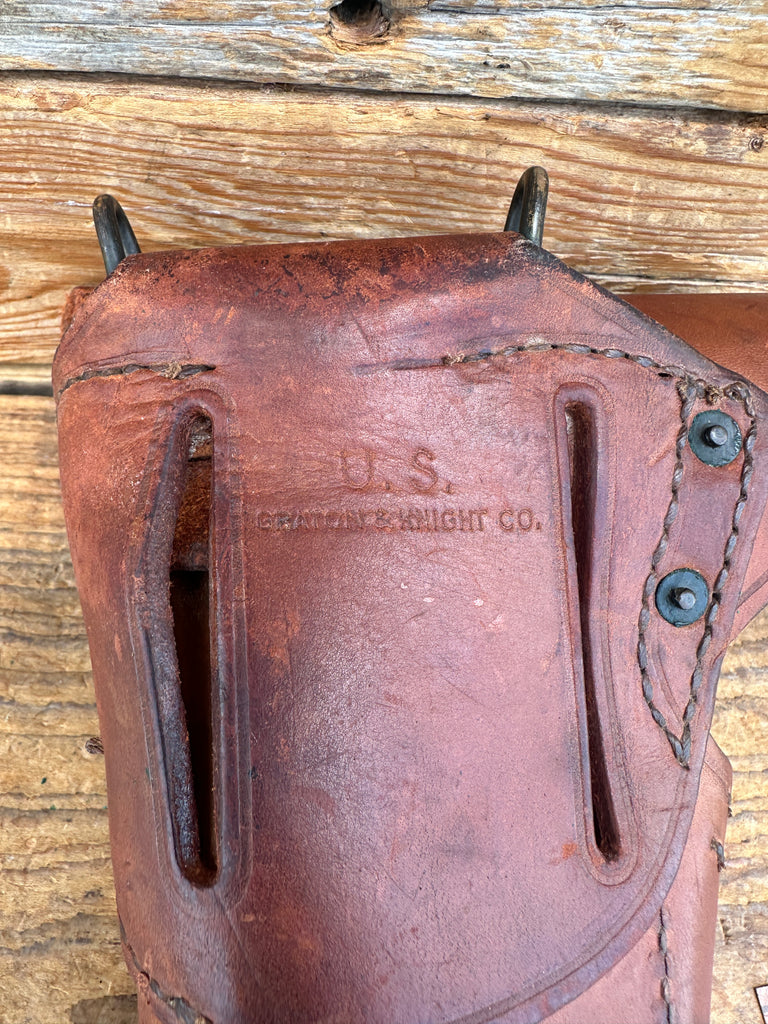 U.S. Brown Leather WW12 COLT 45 1911 Government Holster GRAYTON & KNIGHT CO.