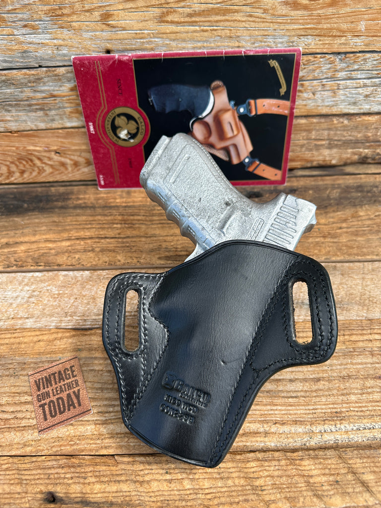 GALCO Concealable CON 229B Plain Black Leather Holster For GLOCK G20 21 37 27F