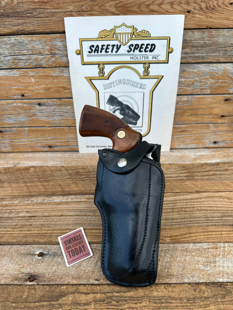Vintage Safety Speed Black Basket Front Break For S&W 4 K L Frame Revolver Holster