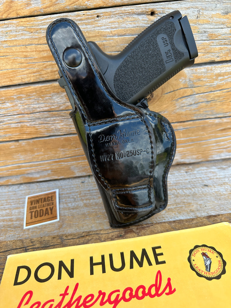 Don Hume Black H727 OWB  Holster For Heckler H&K USP Compact  P2000 Basket Gloss