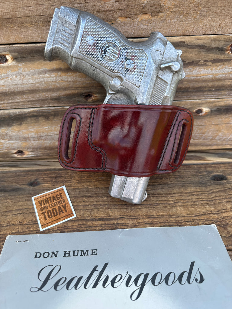 Don Hume The Elite Brown Leather OWB Slide Holster For Beretta 8045 Cougar