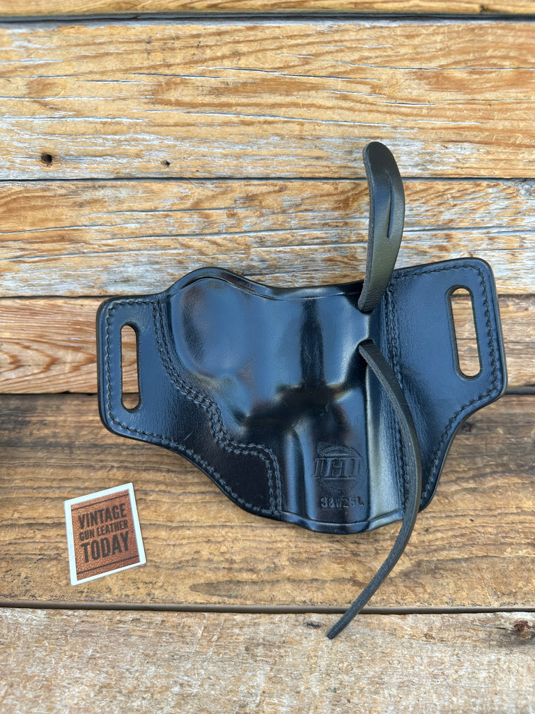 IHL Plain Black Leather OWB Holster for S&W Mod 25 2 1/2" N Frame LEFT draw