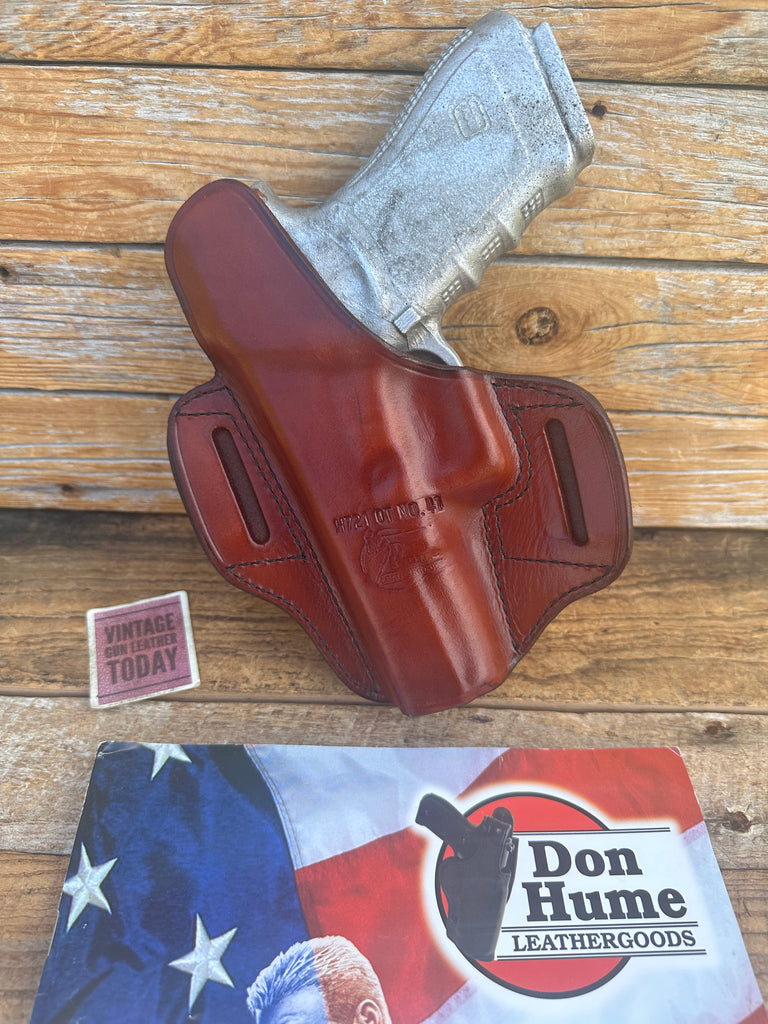 Don Hume H721 36-1 OT 41 Brown / Black Leather Holster For GLOCK 20 21 G20 G21