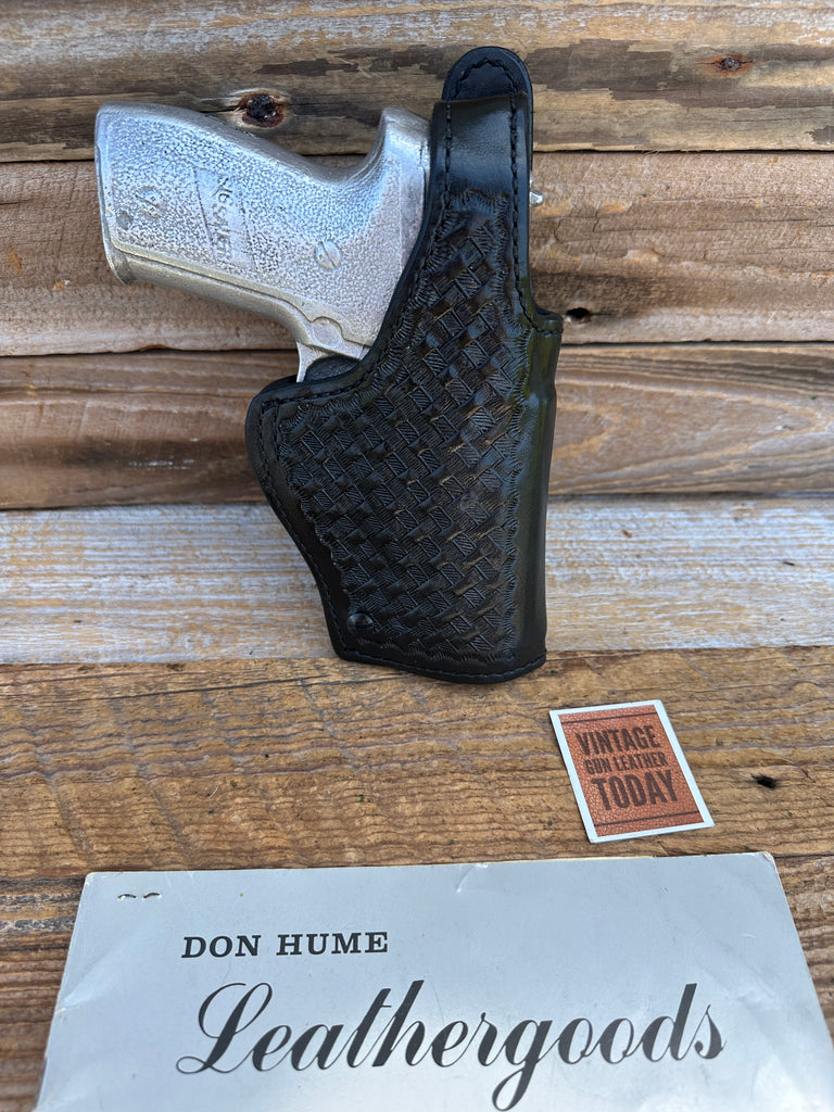 Don Hume H739 Black Basket Leather Lined Duty Holster for Sig P228 P229