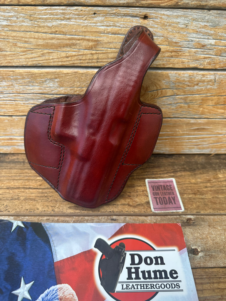 Vintage Don Hume Saddle Brown Leather H721 36-37 OWB Holster For GLOCK G37 37