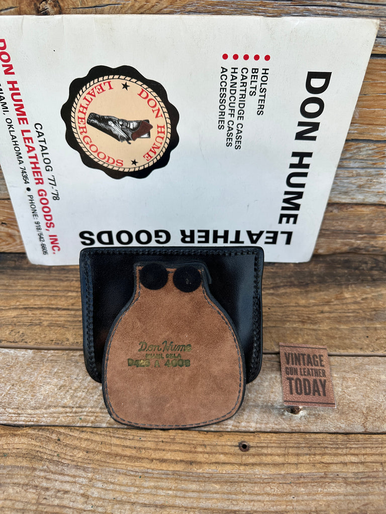 Don Hume Black Leather Chain Cuff 400B Magazine Paddle For 380 Detective Cuff Mg