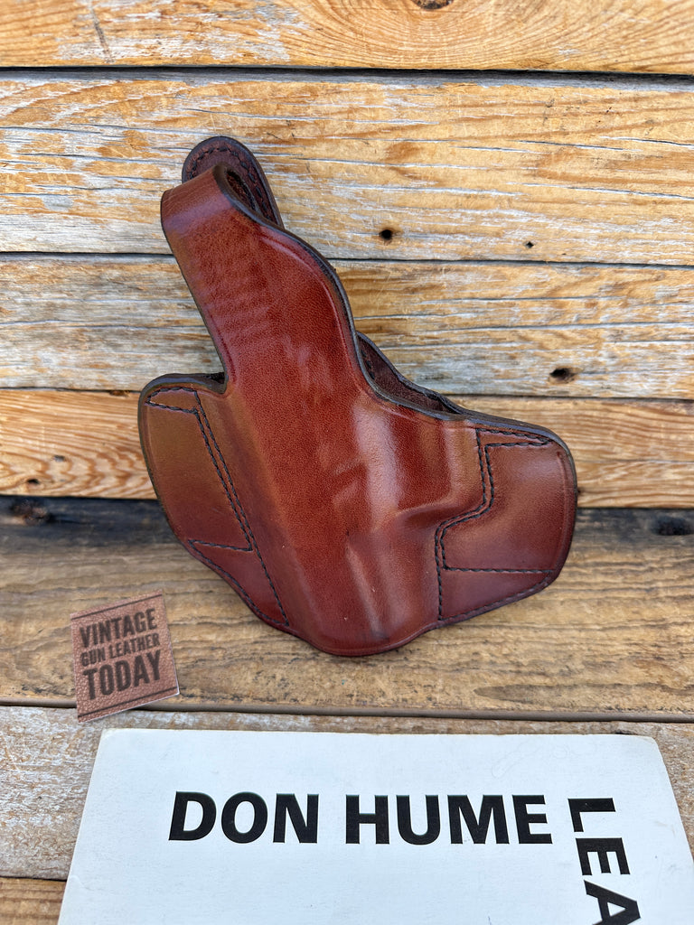 Vintage Don Hume Black Brown Leather H721 OWB Holster For GLOCK G29 G30