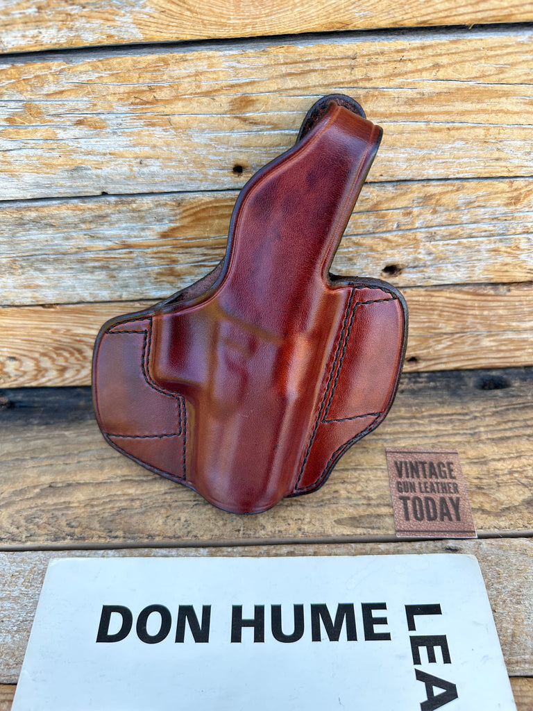 Vintage Don Hume Black Brown Leather H721 OWB Holster For GLOCK G29 G30