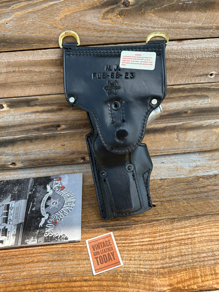 Tex Shoemaker Black Basket Lined Swivel Duty Holster For GLOCK G19 G23 G32