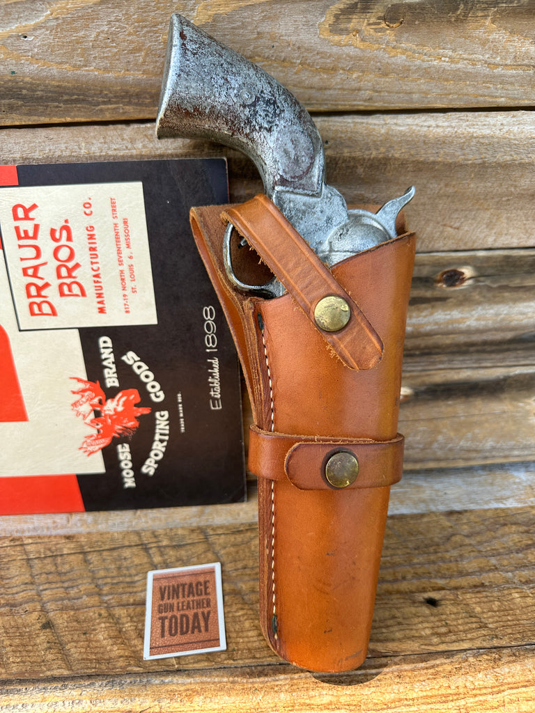 Vintage Brauer Brothers Brown Leather H31 For Ruger Colt H&R SA Revolver