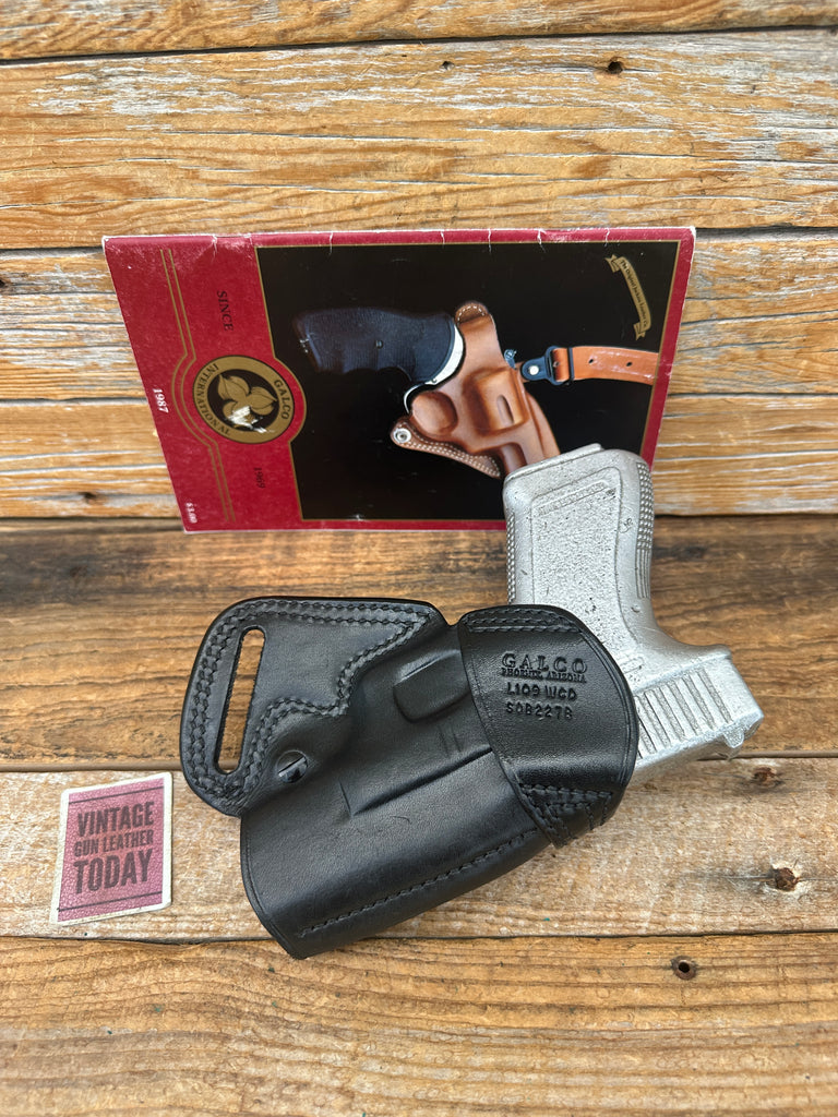 Discontinued GALCO Black Leather SOB OWB Holster For GLOCK G19 G23 G32 LEFT