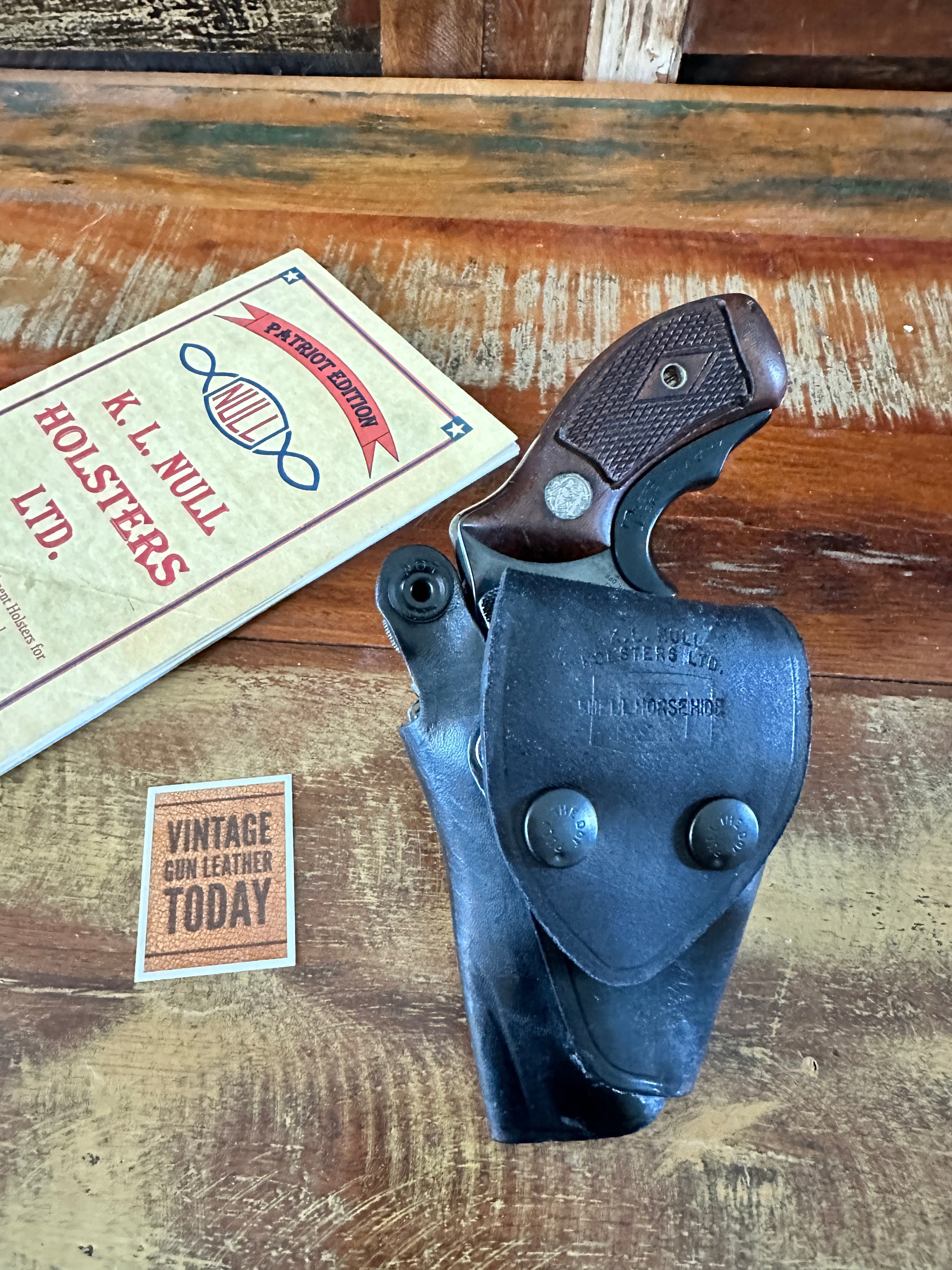 Ken Null Black Horsehide Leather OWB Holster For S&W J Frame 36 60 ...