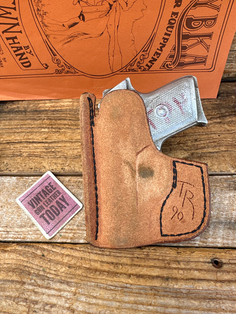 Vintage 90s Thad Rybka Rough Out Pocket Holster Magazine Carrier For Walther TPH