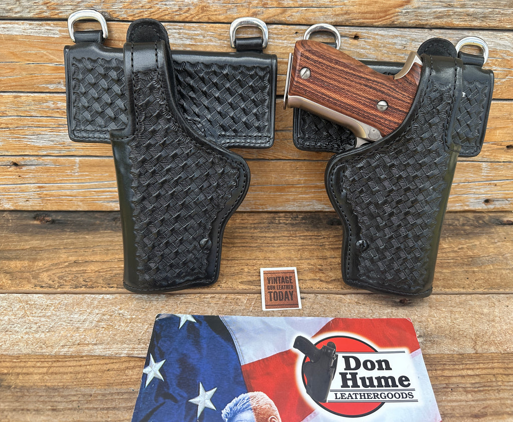 Don Hume H738 Black Basket Duty Holster For Sig P220 P226 Hangers Lined