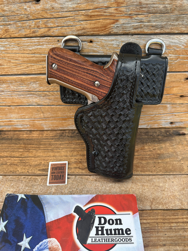 Don Hume H738 Black Basket Duty Holster For Sig P220 P226 Hangers Lined
