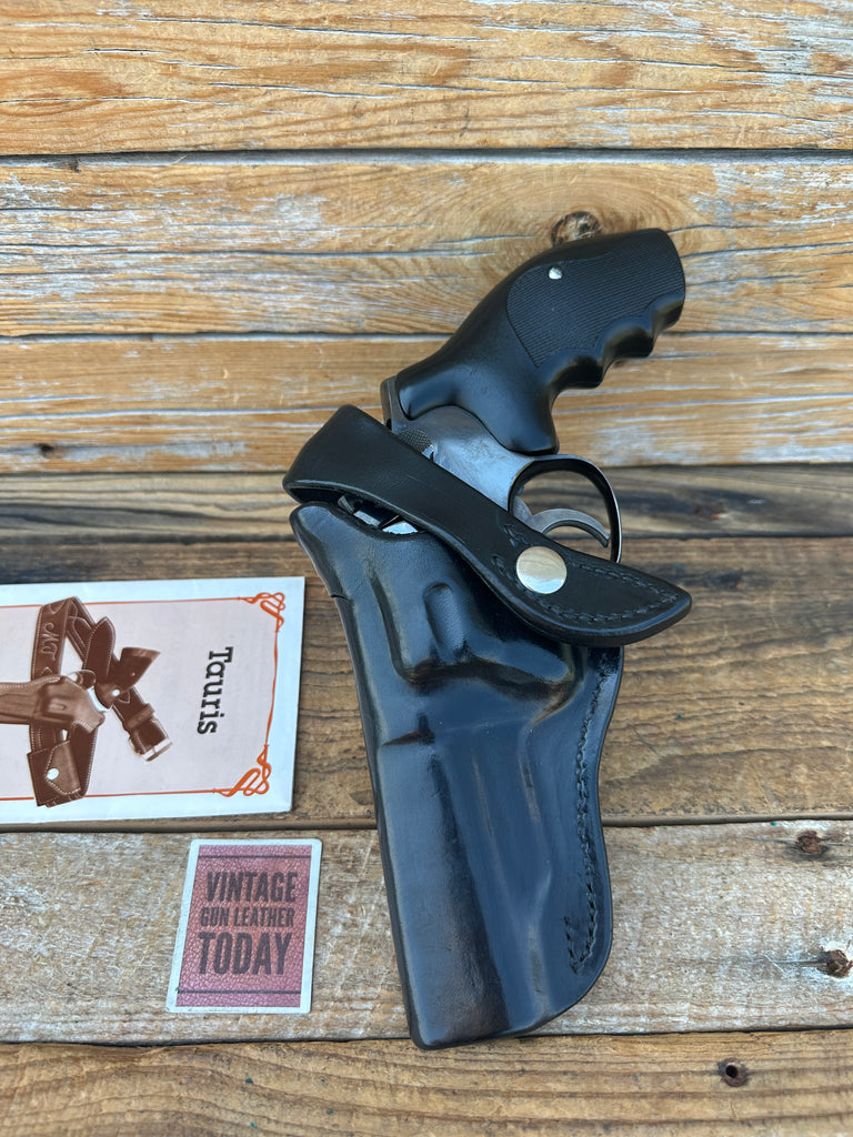Tauris Black Leather Duty Holster For S&W K Frame Revolver 4" 10 12 15 19 LEFT,,