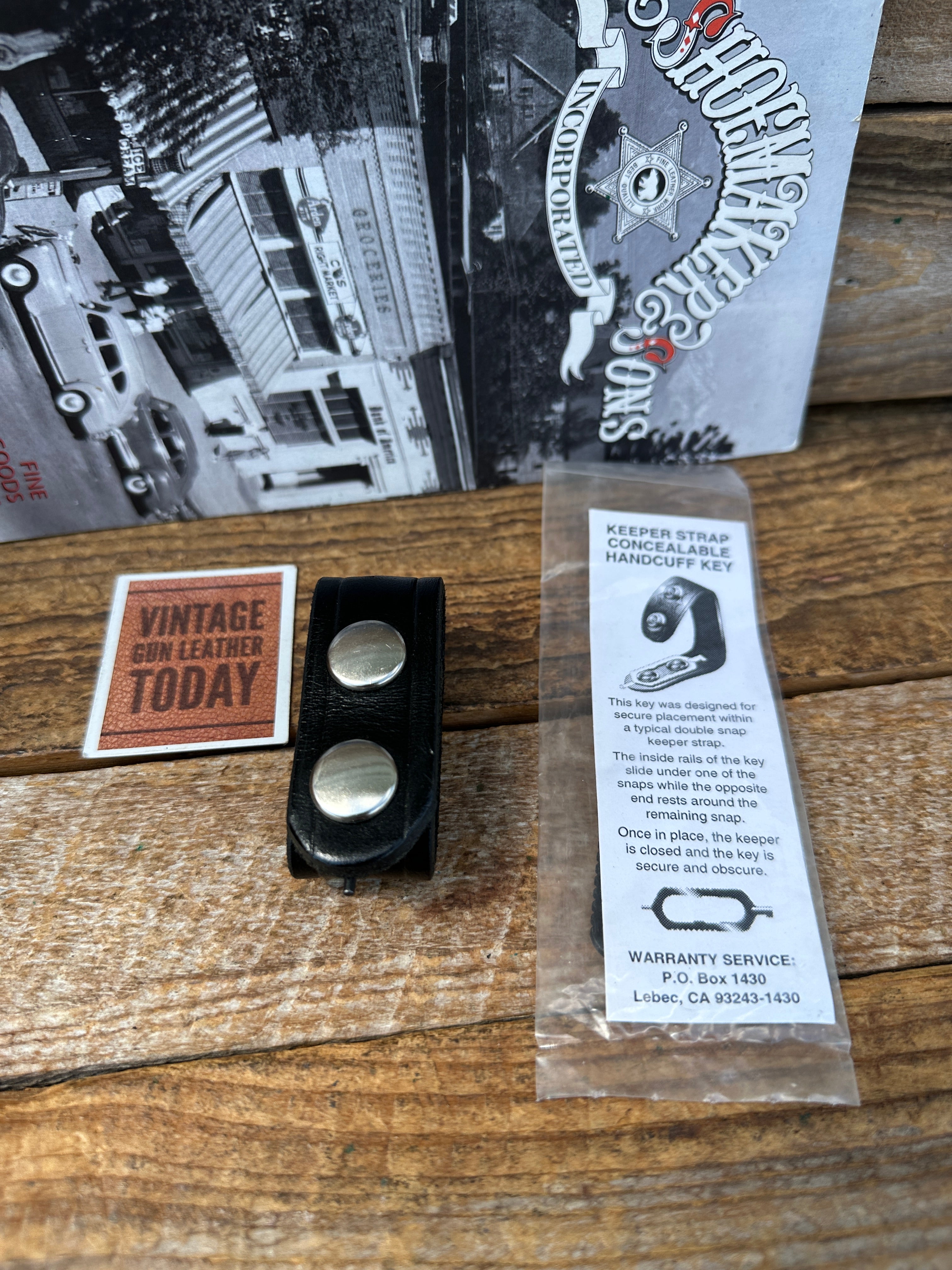 Conceal Belt Keeper Handcuff Key Fits Inside Standard Duty Belt Keeper